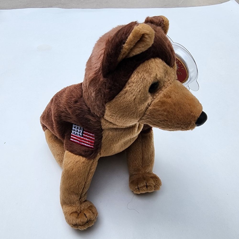 COURAGE Dog 9/11 WTC Tribute America TY Beanie Baby Plush RETIRED Mint Tag 2001